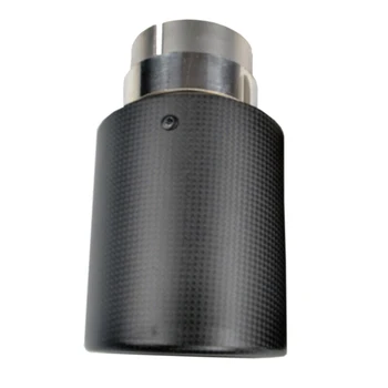

Outlet Universal Modified Styling For Muffler Tube Liner Accessories Exhaust Tip Car Systems Tail End Auto Carbon Fiber Straight