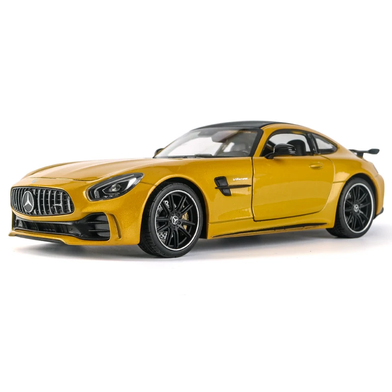 Welly 1:24 Mercedes AMG GTR модель автомобиля из сплава Модель автомобиля украшение автомобиля коллекция Подарочная игрушка Литье под давлением модель игрушка для мальчиков