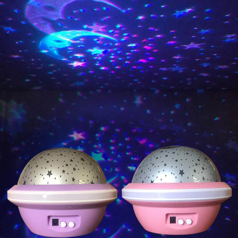 LEDNightLightUFOProjectorStarrySkyStarMoonMasterUSB
