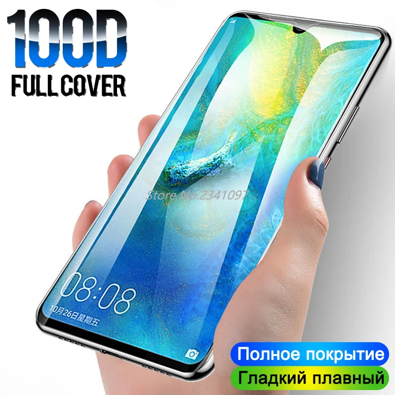 100D Защитное стекло для Huawei Mate 20 10 P20 P30 Lite Pro полное покрытие Защита экрана Honor 9