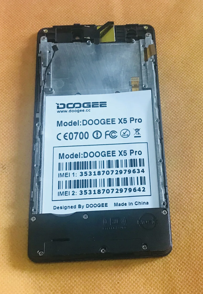ЖК-дисплей+ дигитайзер сенсорный экран+ рамка+ Динамик Для Doogee X5 Pro " HD1280x720 MTK6735 четырехъядерный