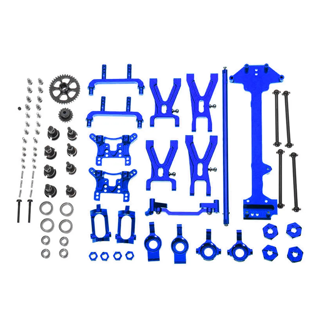 Navy Blue RC автозапчасти URUAV PY01 для WLtoys 1:18 a949 A959 a969 A979 k929 Модернизированный металлический Комплект деталей Автомобили RC модель - Цвет: Navy Blue