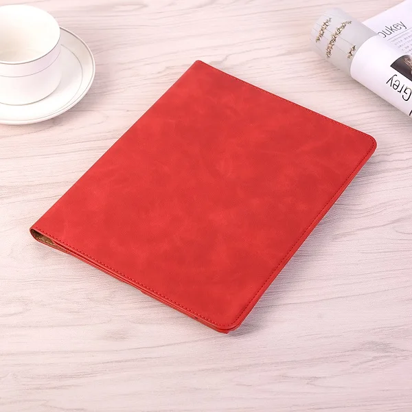 Чехол для планшета в стиле ретро для Ipad Air 1 Air 2, чехол для смарт-карт из искусственной кожи с подставкой и ремешком на руку для Ipad Air 1 2, чехол A1474 A1566 9,7" - Цвет: Red