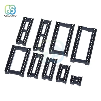 

10Pcs IC Sockets DIP6 DIP8 DIP14 DIP16 DIP18 DIP20 DIP28 DIP32 DIP40 Pins DIP Socket Connector 6 8 14 16 18 20 24 28 32 40 Pin