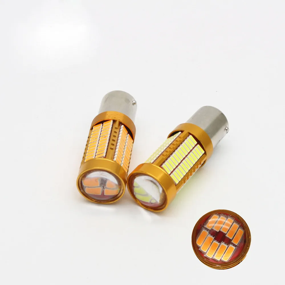 Светодиодный задний светильник s 2X1156 BA15S 4014 106SMD P21W Белый светодиодный тормозной задний светильник DC 12V 750LM автомобильные аксессуары# Ger