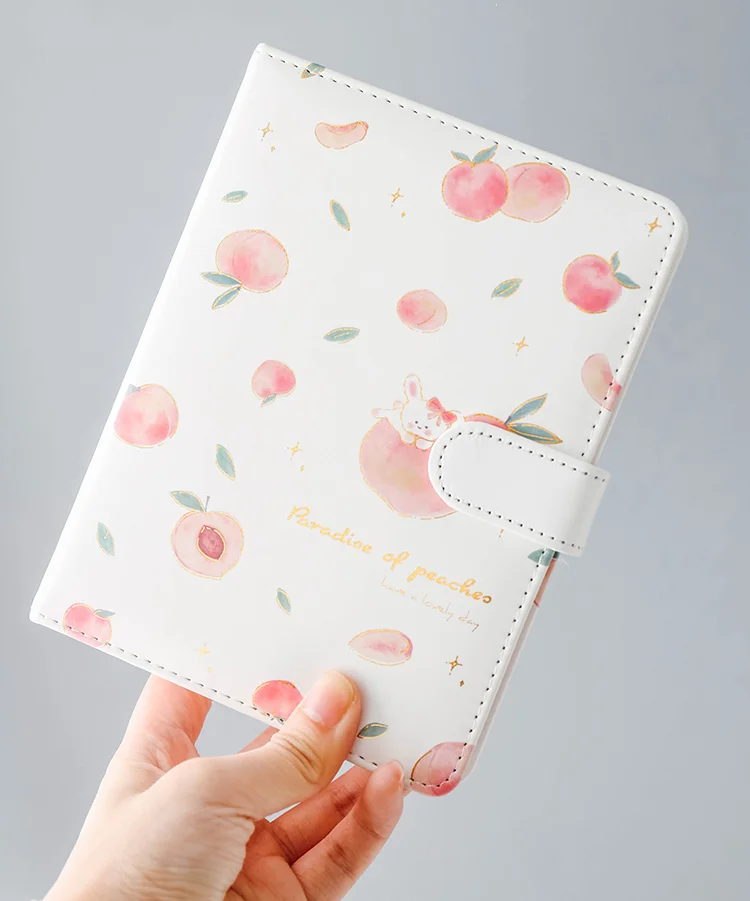 Kawaii Peach Notebook with Cover - Limited Edition