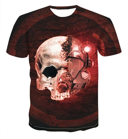 AE655 New Arrival Horror Movie Child of Play Character Chucky 3D printed men's T-shirt summer casual shirt Casual clown T-shirt - Цвет: AE655