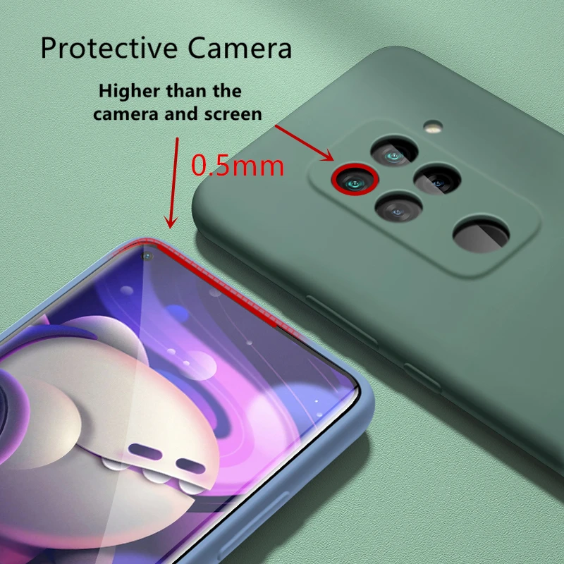Для Xiaomi Redmi 9C чехол 9A жидкий силиконовый противоскользящий мягкий для 9 Note Pro Poco X3