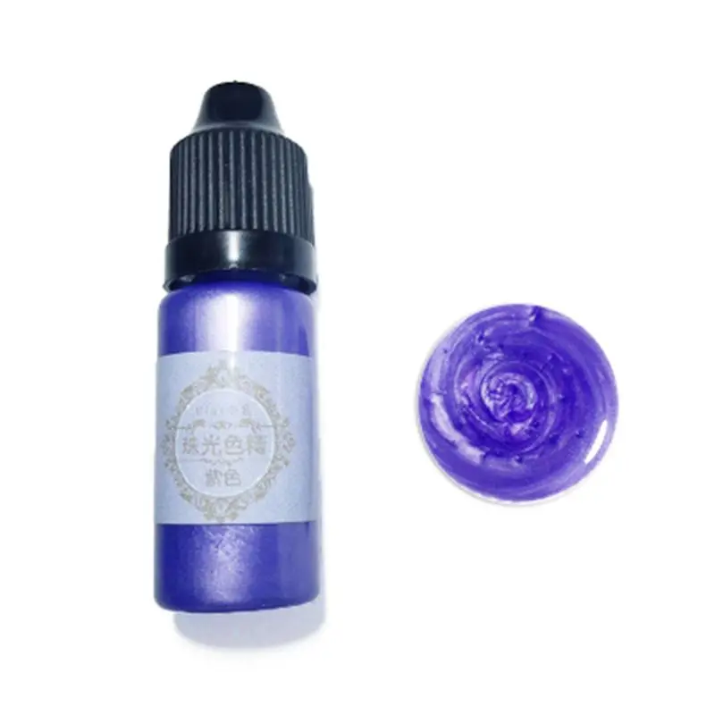 24 шт./компл. из хрустальной эпоксидной пигментные чернила УФ Смола на основе красителя, сделай сам, ювелирное изделие художественных ремесел, с отделкой из материала другого цвета