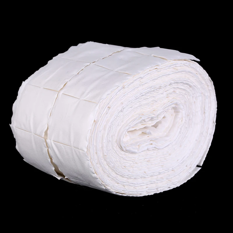 500 шт белые салфетки для чистки ногтей бумага s для снятия акрилового геля полотенце бумажные ватные диски рулонные инструменты для маникюра