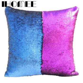 

Reversible Sequins Mermaid Pillow Cushion Cover Decorative Pillows For Sofa Pillow Case Cover Home Decor Drop Shipping