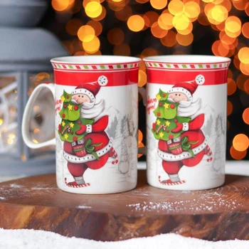 

Set of mugs "grandfather with Christmas tree", 280 ml, 2 PCs, in a gift box