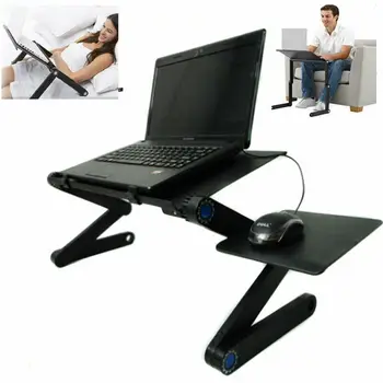 

Laptop Table Stand Folding Desk Bed Computer Study Adjustable Portable Sofa Tray
