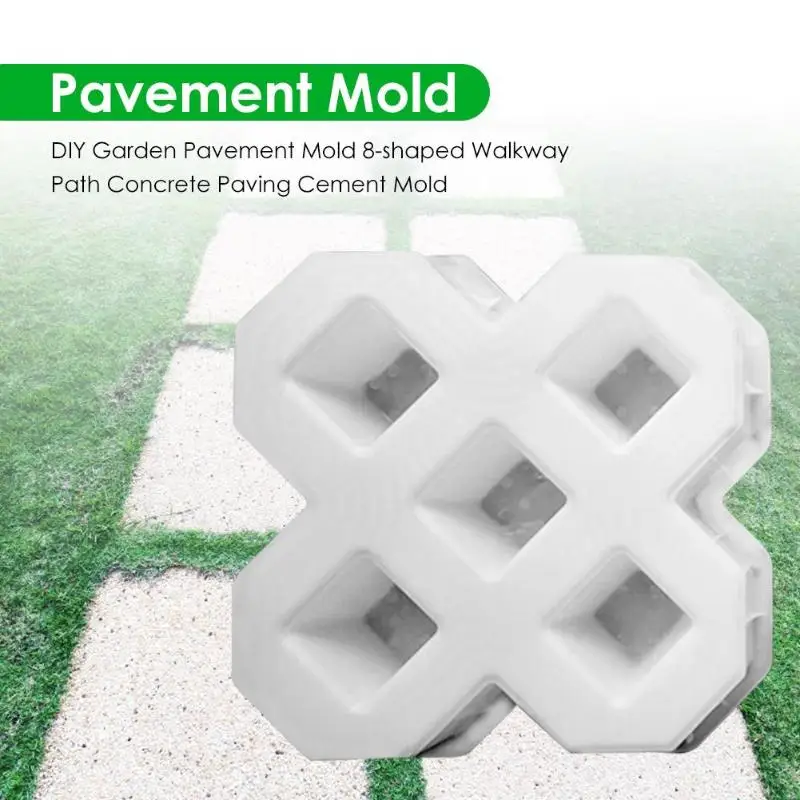 Прочные формы для керамической плитки нежный дизайн DIY Сад тротуара 8-гранная витая беттоного тротуара, цементных кирпичей каменная дорога пресс-форм