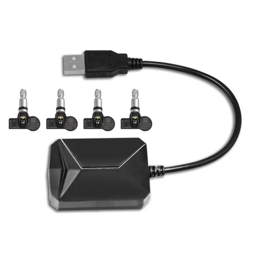 Для Android USB TPMS автомобильная система контроля давления в шинах автомобильный