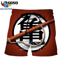 SONSPEE мужские шорты с 3d принтом японского аниме DBZ Dragon Ball Z Son Goku Kakarotto, пляжные повседневные шорты, пляжные шорты D04