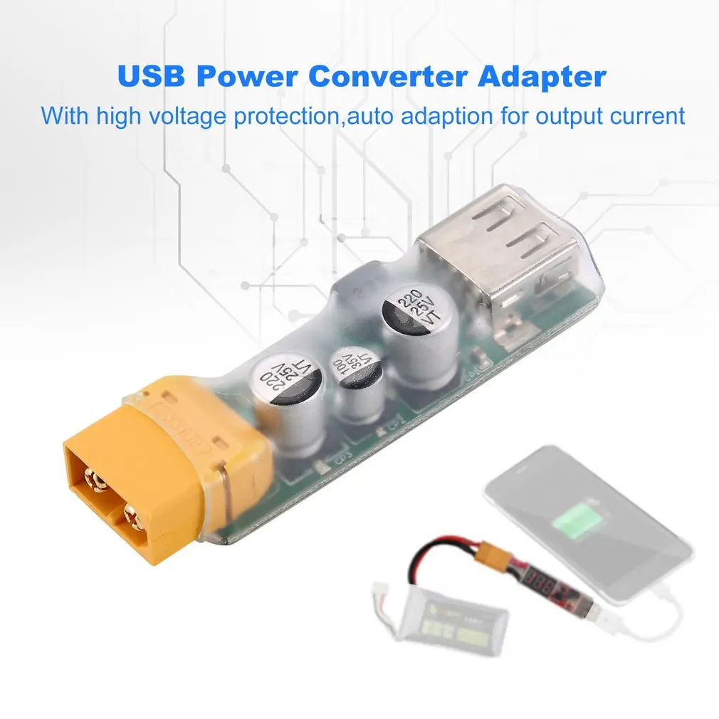 2 шт. 3 S-6 S Lipo зарядное устройство USB быстрая зарядка конвертер с XT60 разъем мобильного телефона переходник мобильного зарядного устройства