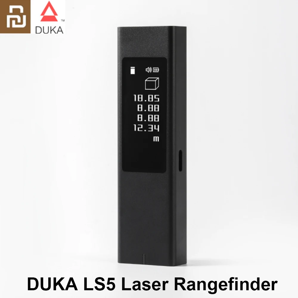 DUKA LS5 лазерный дальномер OLED сенсорный Экран Высокая точность 40 м расстояние