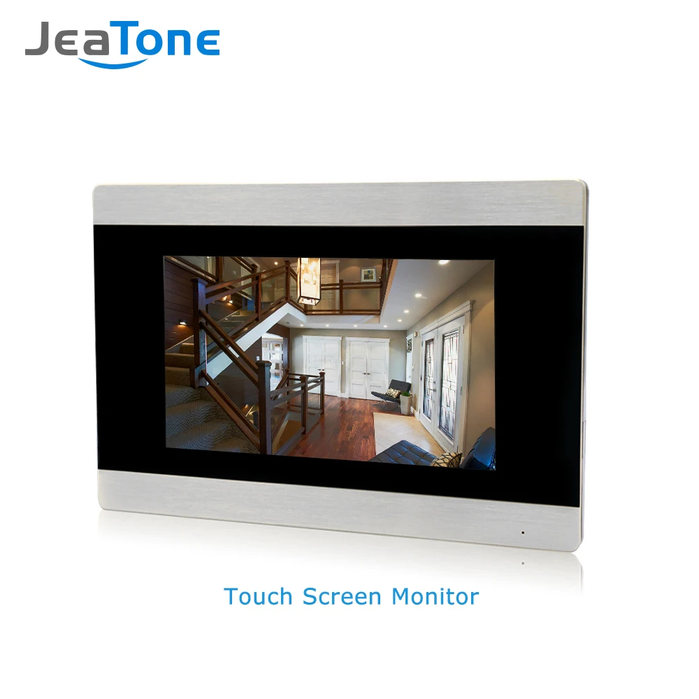 JeaTone 720P wifi IP видео домофон для 2 этажей квартиры/8 зон сигнализация Поддержка iOS/Android приложение удаленный разблокировка