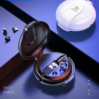 

3 in1 Magnetic charging cable For Xiaomi Huawei Samsung USB Mobile Phone Cable Magnetic Cable For iPhone XS Max X fast Charger