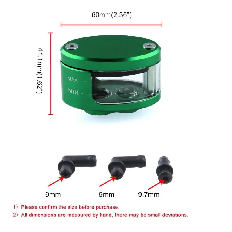 Oil pot-Green CNC главный цилиндр тормозной муфты жидкость резервуар масляный бак чашка для мотоцикла подходит для Kawasaki ZX9 ZX9R ZX6R ZX636R ZX6R - Цвет: Oil pot-Green