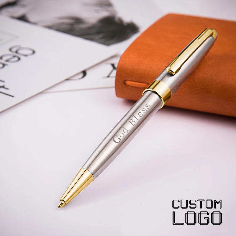 Simple Fashion Metal Rotary Ball Point Pen Business Advertising Hotel Banquet Gifts Personalized Customized Office Supplies Pens superior quantity business optimized pbx tp848 416 console software simple hotel management