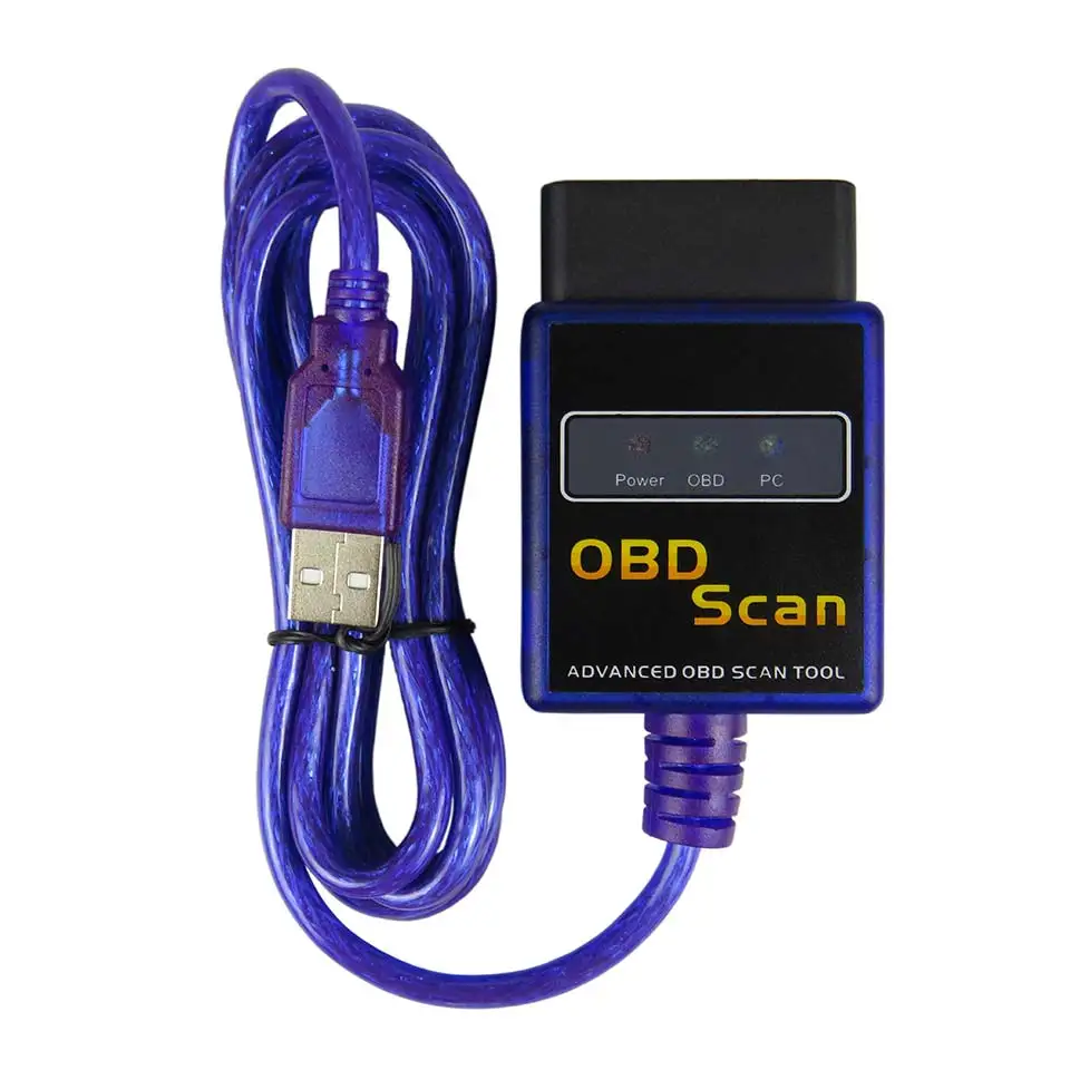 Vgate сканер Elm327 USB V1.5 Obd2 автомобильный диагностический интерфейс ELM 327 Usb Elm в 1 5 OBD 2
