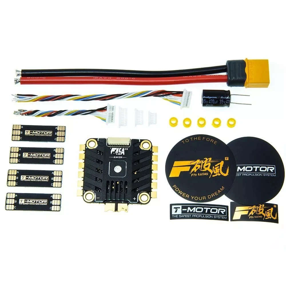 T-двигатель F45A V2.0 32Bit 45A с диагональю экрана 3-6S 30x30 4in1 ESC для FPV гоночного дрона с дистанционным управлением