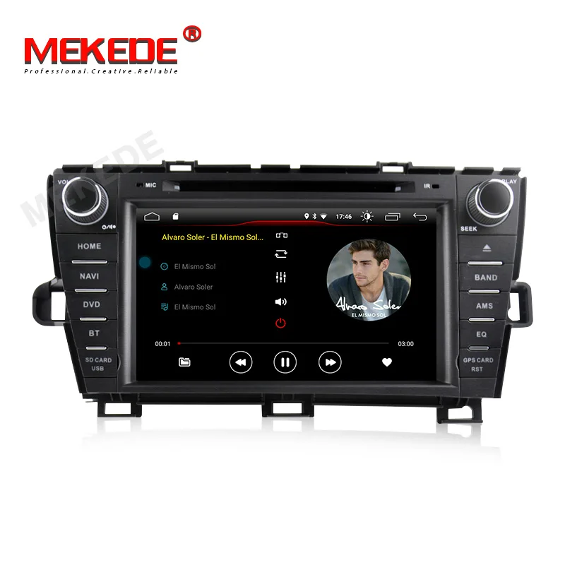 MEKEDE HD 2G ram Android 9,0 автомобильный dvd-плеер для TOYOTA PRIUS 2Din Аудио мультимедийный плеер gps Navi RDS wifi