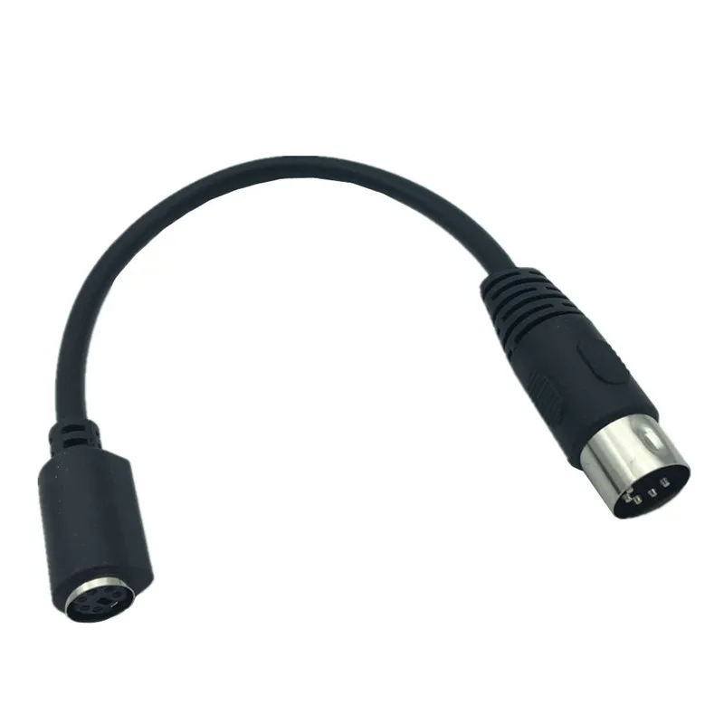 PS2 MD 6pin Female to DIN 5pin Male cable, 0,15 м
