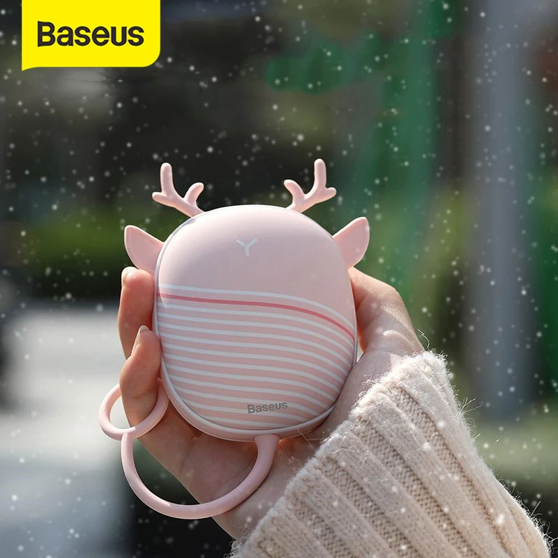 Baseus подогреватель рук грелка USB Перезаряжаемый удобный карманный мини