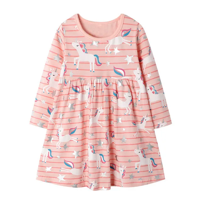 VIDMID/новое платье для девочек; платье принцессы с длинными рукавами и аппликацией; Детский костюм с кроликом; Детские праздничные платья; одежда для маленьких девочек с пингвином - Цвет: as photo