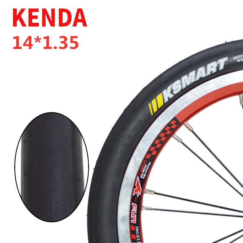 KENDA шин 14*1,35 складывающийся BMX детский велосипед для наружной плитки k1085 - Цвет: black 14x1.35