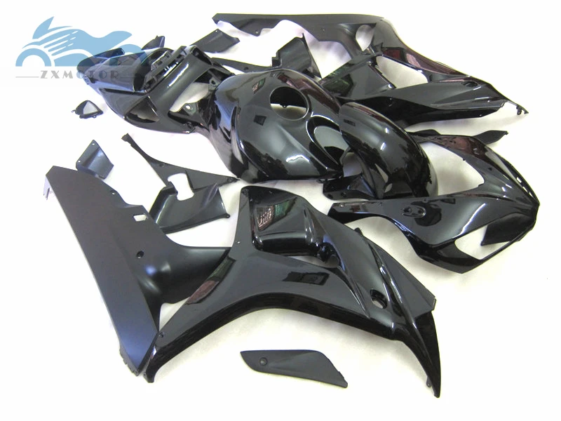 ABS пластик Инъекции обтекатель комплект Подходит для Honda CBR1000RR 2006 2007 CBR 1000RR 06 07 черная гоночная обтекаемая форма наборы кузова XY51