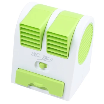 

Mini Usb Small Fan Cooling Portable Desktop Dual Bladeless Air Conditioner