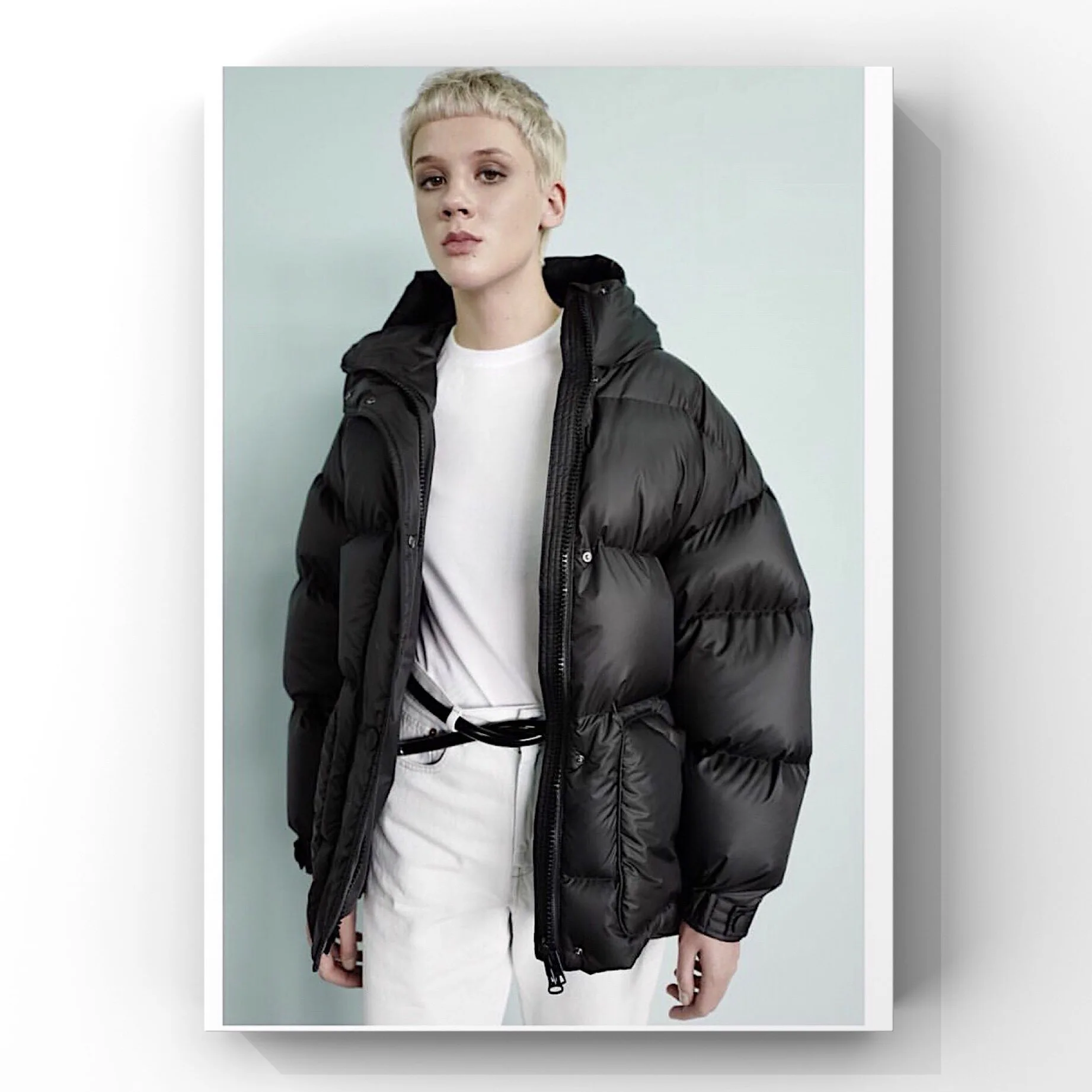 

AliExpress Europe And America 2018 Autumn And Winter New Style Corset Large Pocket Hooded Cotton Overcoat Tops