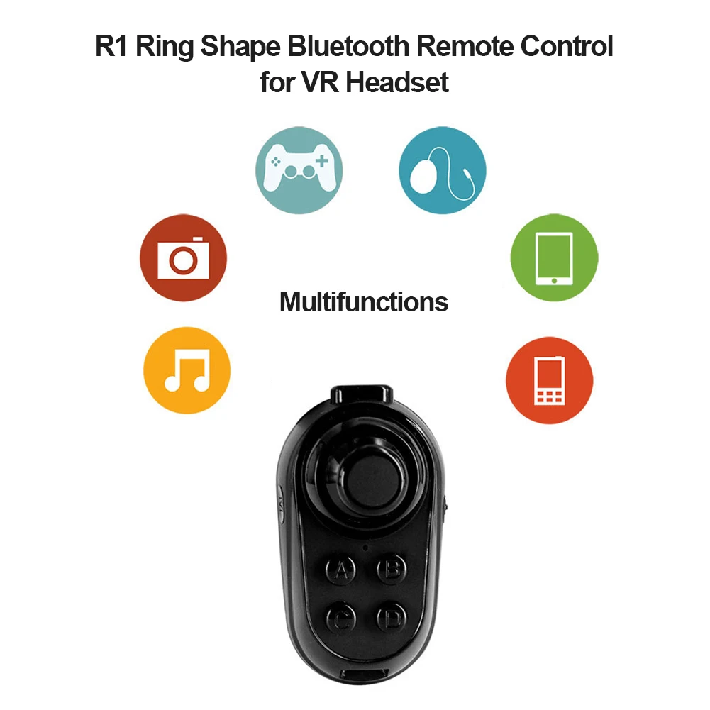 R1 Ring shape 3D Bluetooth 4.0 VR Controller Wireless Gamepad Joystick Gaming Remote Control for lOS and Android smartpho