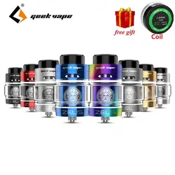 Новый GeekVape Zeus двойной RTA Бак 4 мл распылитель с одной/двойной катушкой здания легко здание электронный сигаретный бак vs рта