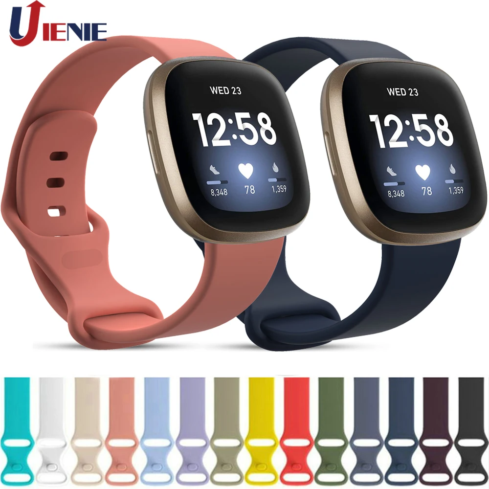

Ремешок силиконовый для наручных часов Fitbit Versa 3, сменный спортивный браслет для смарт-часов Versa3 / Fitbit Sense