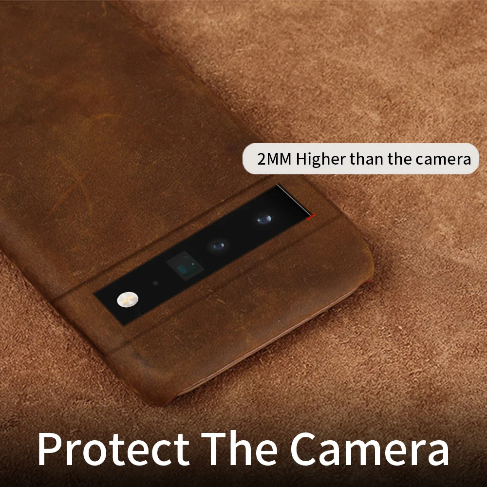 Genuine PULL-UP Leather Phone Case for Google Pixel 8 7 6 Pro 7A 6 6A 8Pro Half-Inclusive Protection Retro Crazy Horse Cover