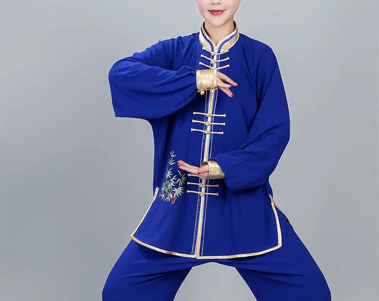 Высококачественная вышивка для весны и осени стиль Tai chi женская одежда кунг-фу