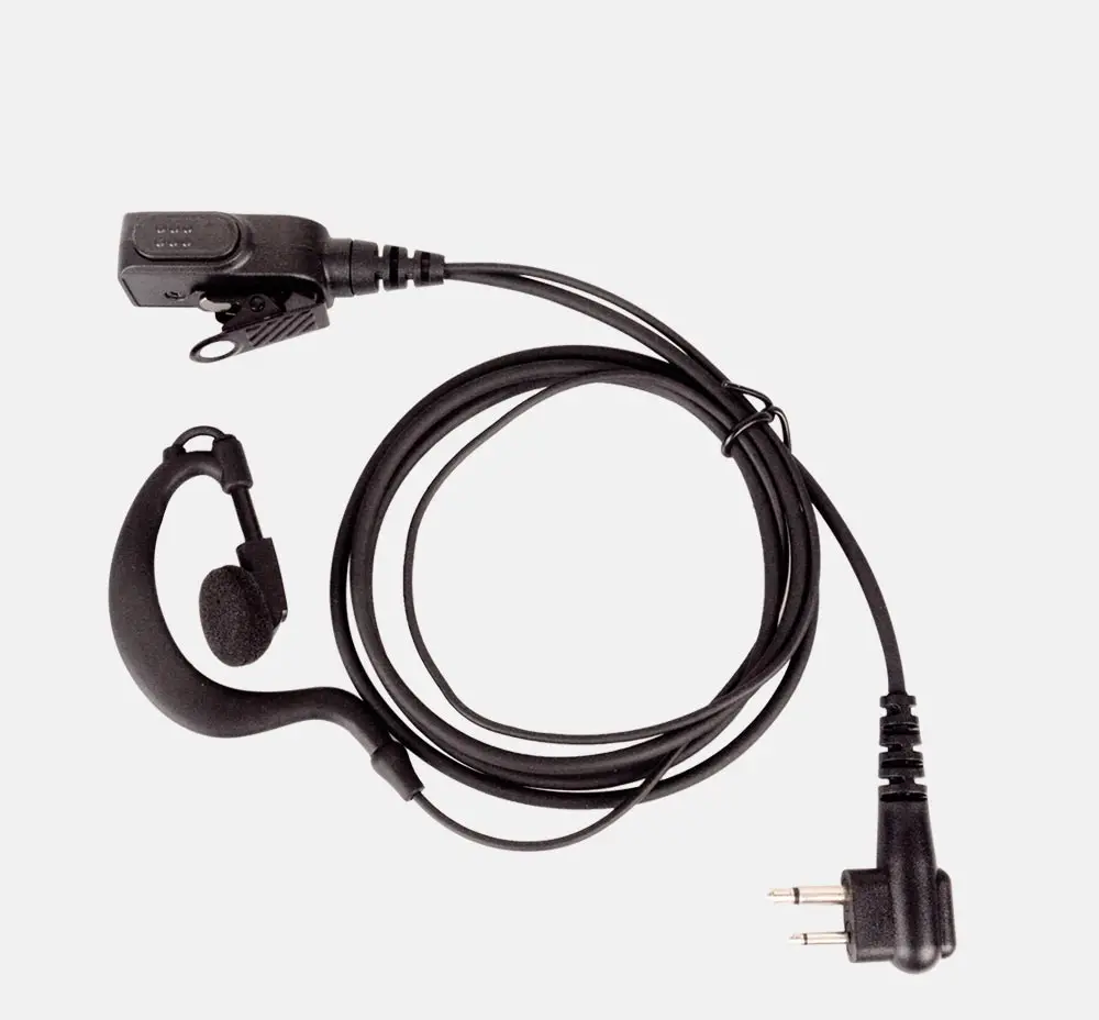 2 Pin Клип наушник, крепящийся на ухе гарнитура микрофон стандарт голосовой связи PTT для Motorola двухсторонняя рация CP040 CP125 CP140 CP180 CP185 CP300 M штекер
