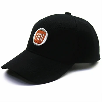 

car logo hat cotton high-grade fabric racing cap for Fiat Aegea 500c Panda Uno Palio Tipo Doblo car Emblem Auto Accessories