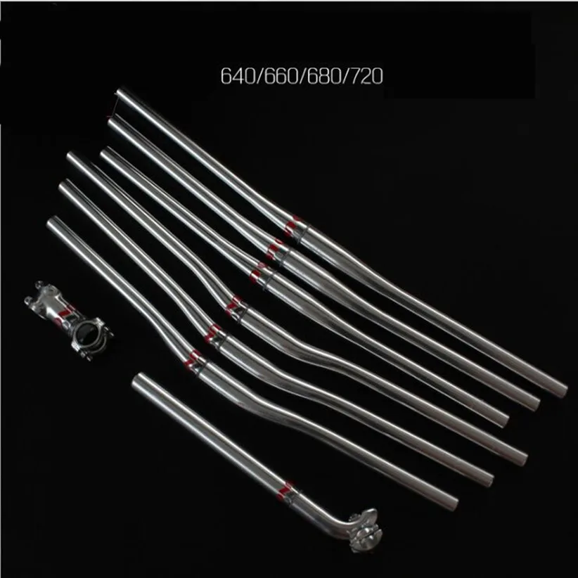 UNO Three piece Set Titanium Silver Handlebars 27.2/31.6mm Seatpost
