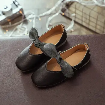 

Girls bow Leather shoes soft sequins bow princess PU casual shoes spring summer kids school wedding party sports shoes