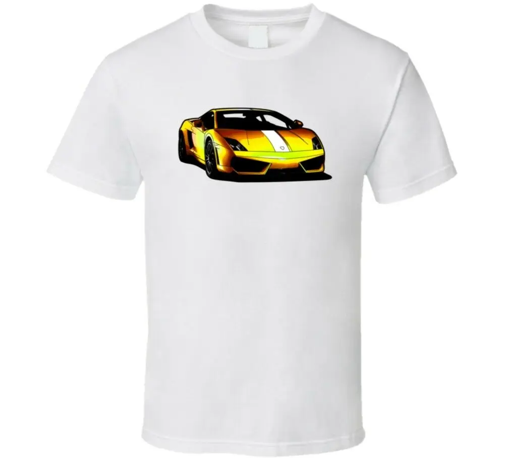 

Black And White 2010 Lamborghini Gallardo Some Girls Chase Boys Cool Car T Shirt