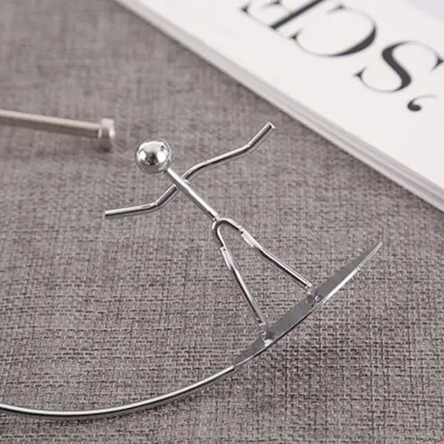 DIY Metal Surfing Man Mold Kinetic Motion Desktop Game Decompression Balance Toy 3