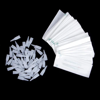 

Permanent Tattoo Needles with Plastic Cap Tip Set Eyebrow Lip Makeup Accessories