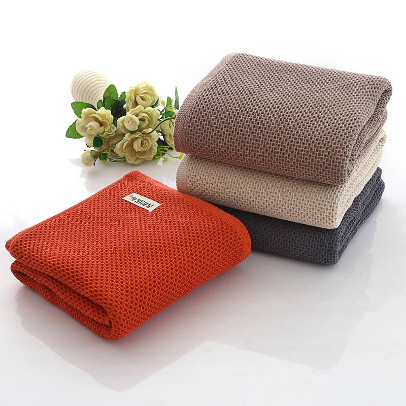 new 100% Cotton Hand Towels for Adults Plaid Towel Face Care Magic Bathroom Sport Waffle 33x74cm high quality | Дом и сад
