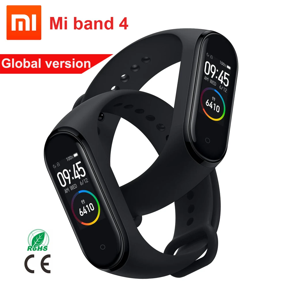 2019 Xiaomi Miバンド4スマートリストバンド スマートバンドmiband 4ブレスレットフィットネストラッカー心拍数0 95 カラー画面のbluetooth 5 0 Smart Wristbands Aliexpress